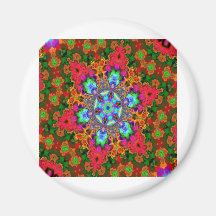 Blue Star Kaleidiscope Fridge Magnet