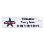 Blue Star Mom -  Daughter in Army National Guard Bumper Stickers