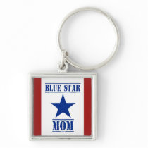Blue Star Mom Military Keychains