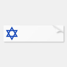 Blue Star of David Bumper Stickers