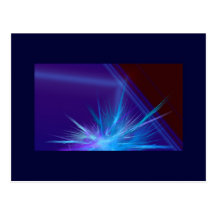 Blue star postcard