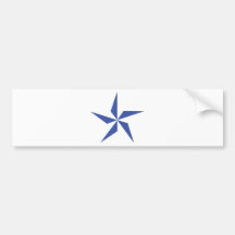blue star symbol bumper stickers