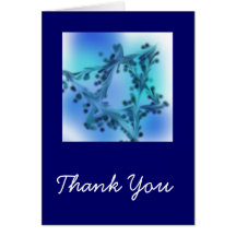 Blue Star Thank You Card