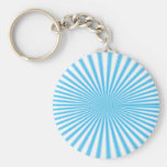 blue starbust cool design keychains
