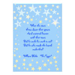 Blue Stars Baby Shower Invitation