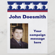 Blue Stars Campaign Election Flyer Templates