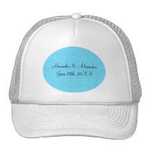 Blue stars wedding favours hats