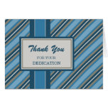 Blue Stripes Employee Appreciation Card