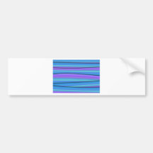 Blue Strips Bumper Stickers