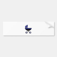 Blue Stroller Bumper Stickers