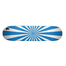 Blue Sunburst Custom Skate Board