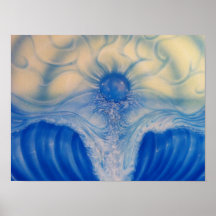 Blue Sunrise Poster