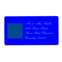 Blue Swirl Labels