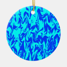 Blue Swirl Ornaments