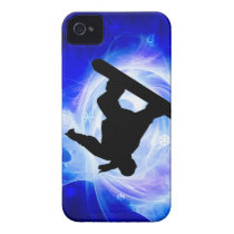 Blue Swirl Snowstorm Snowboard