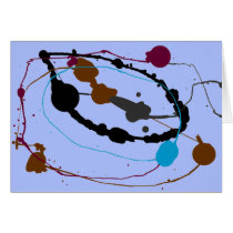 Blue Swirl Universe Cards