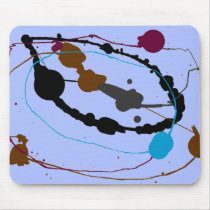 Blue Swirl Universe Mousepads