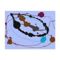Blue Swirl Universe Post Cards
