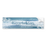 Blue Swirl Wine Label Sticker Bumper Sticker
