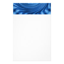 Blue Swirll kaleidoscope design Stationery Paper