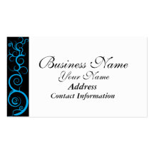 Blue Swirls Business Card