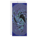 Blue Swirls Rack Card Template
