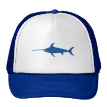 Blue Swordfish Trucker Hat