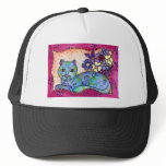 Blue Tabby Cat Trucker Hat