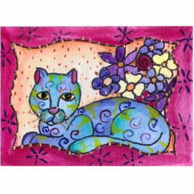 Blue Tabby Cat Photo Cutouts by BeMusedArt