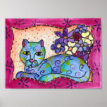 Blue Tabby Cat Posters