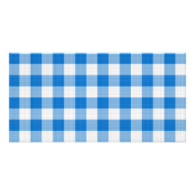 blue table cloth photo card template