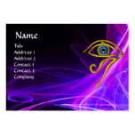 BLUE TALISMAN, IN PINK PURPLE WHITE LIGHT WAVES BUSINESS CARD