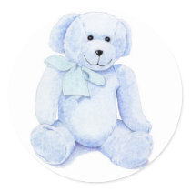 Blue Teddy Bear Sticker