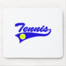 Blue Tennis Mouse Pads