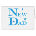 Blue Text New Dad Card