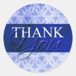Blue Thank You Envelope Label Seal Stickers stickers