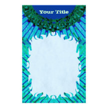 Blue TieDye Stationery
