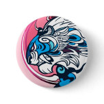 Blue Tiger Pinback Buttons