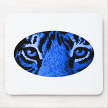 Blue Tiger Eyes The MUSEUM Zazzle Gifts Mouse Pads
