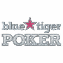 Blue Tiger Poker Embroidered Shirt