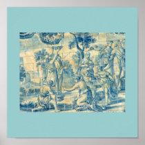 Blue tile posters