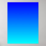 Blue to Aqua Gradient Posters