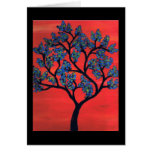 Blue Tree Greeting Cards