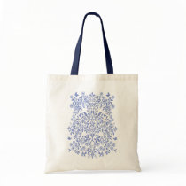 Blue Tree of Life Tote Bag