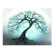 Blue Tree Postcard