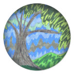 Blue Trees and Green Skies stickers