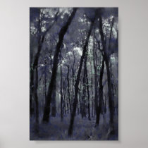 Blue Trees Print