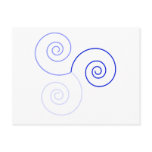 Blue Tri-Colour Spiral of Life