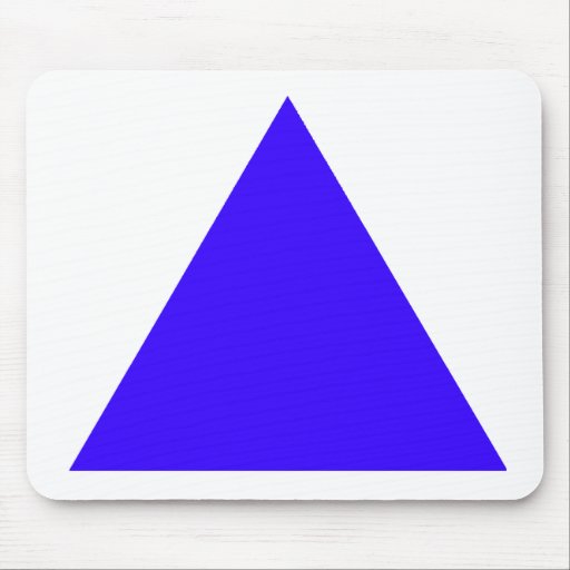 Blue Triangle Trans The MUSEUM Zazzle Gifts Mouse Pads