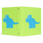 Blue Triceratops Dinosaur Binders